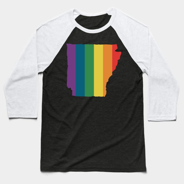 Arkansas State Rainbow Baseball T-Shirt by n23tees